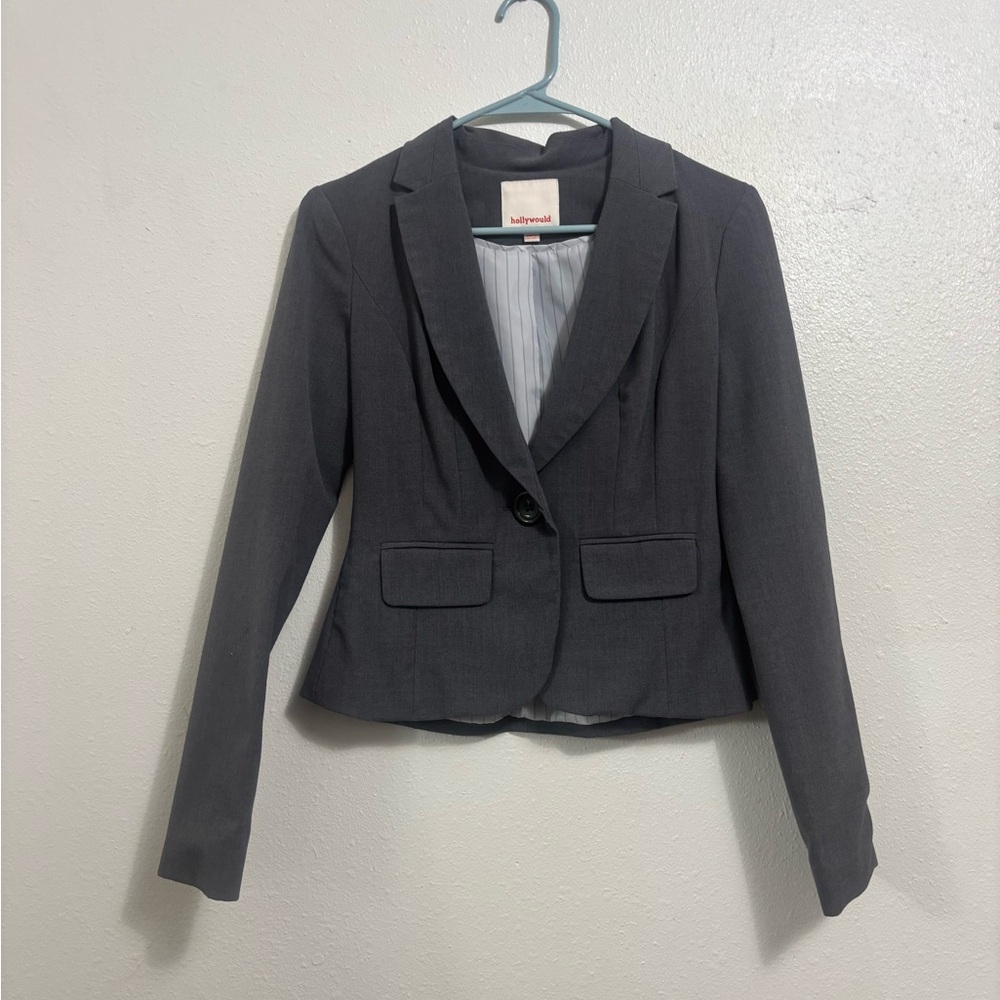 H&M Women's Gray Blazer Jacket